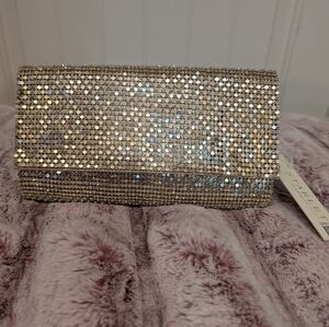 Sparkling Gold Clutch or Crossbody